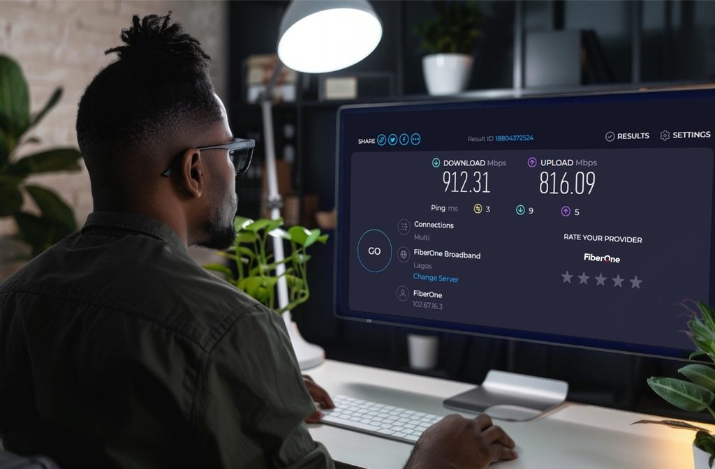 FiberOne Lagos Speed Test: 912 Mbps Gigabit Fiber Explained