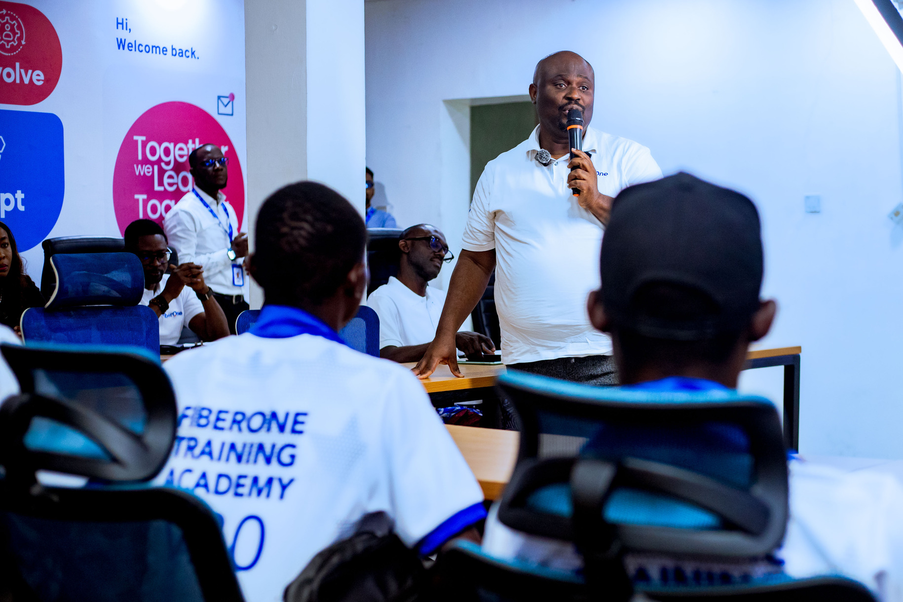 Lanre Ore speaking at FOTA v2.0 graduation ceremony